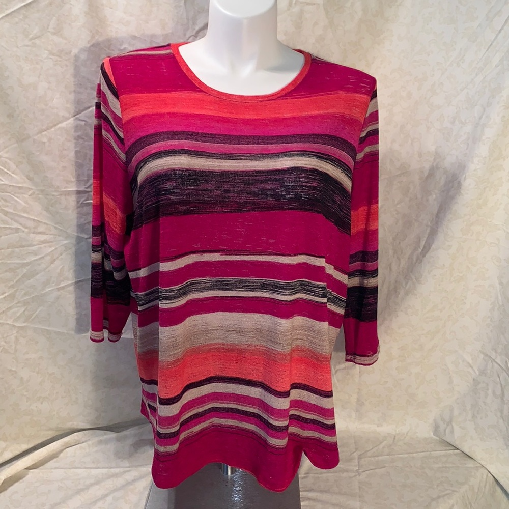 Toni Morgan striped blouse.